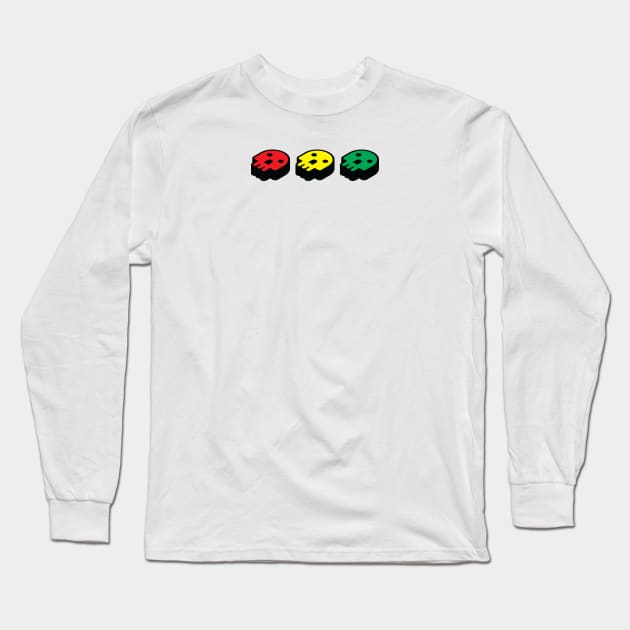 Reggae skull Long Sleeve T-Shirt by encip